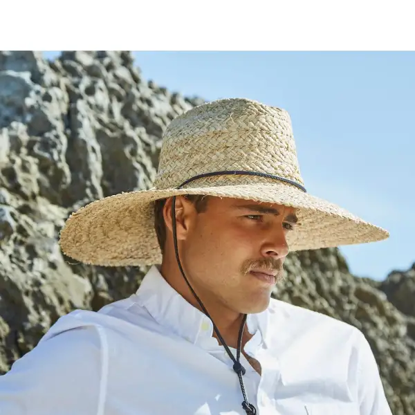Women’s Classic Wide Brim Straw Lifeguard Hat