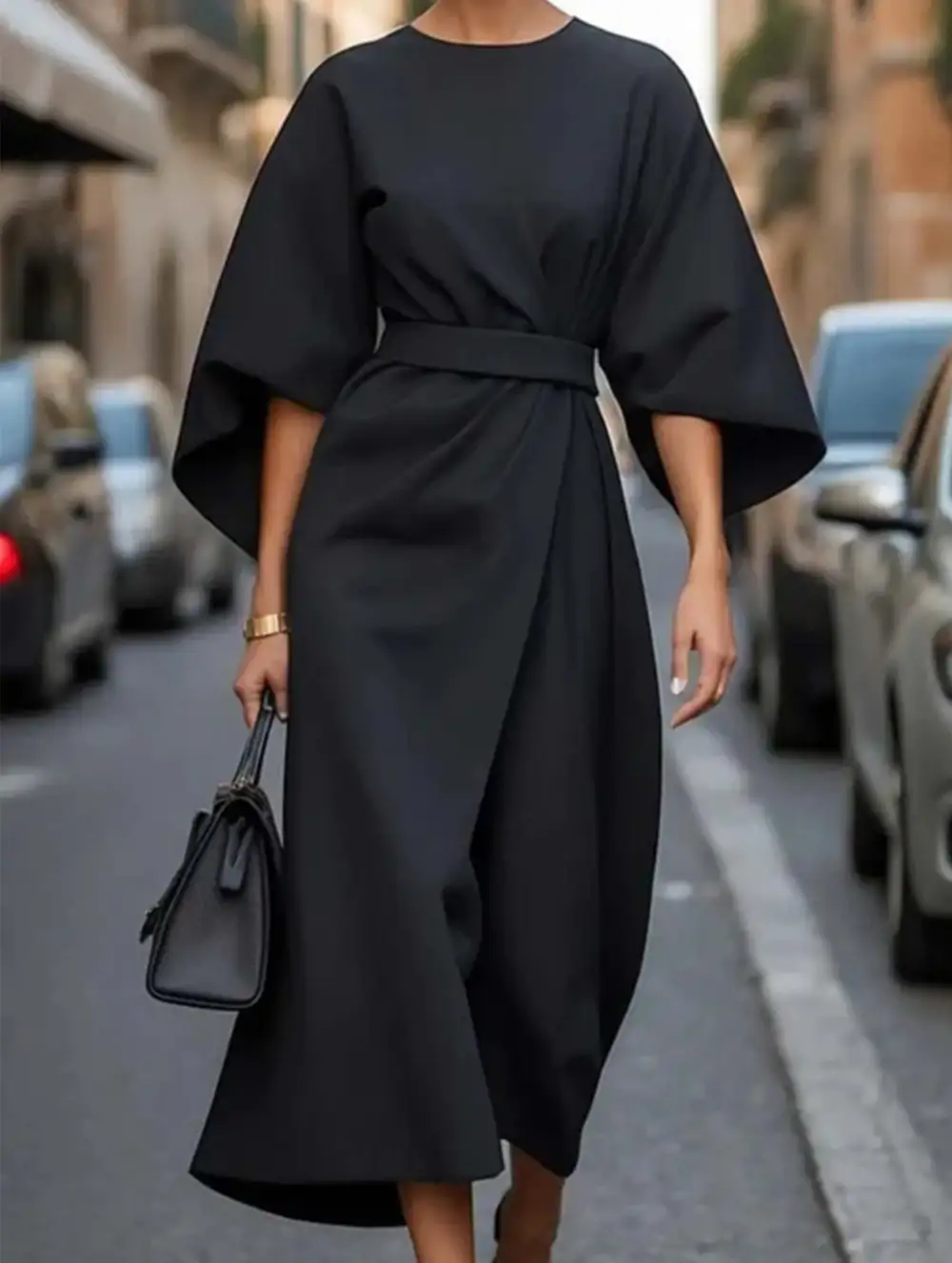 Clean Line Waist Dress