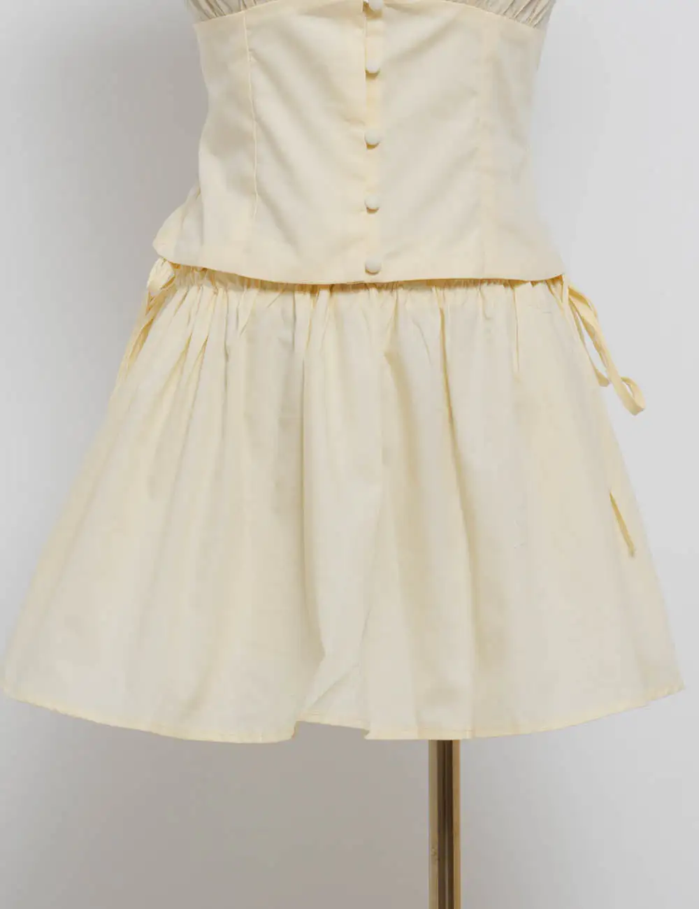 Lovely Solid Color Elastic Waist Mini Skirt