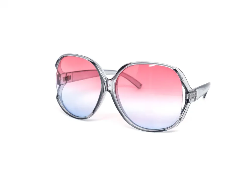 12-Pack Oversized Round Gradient Daily Sunglasses