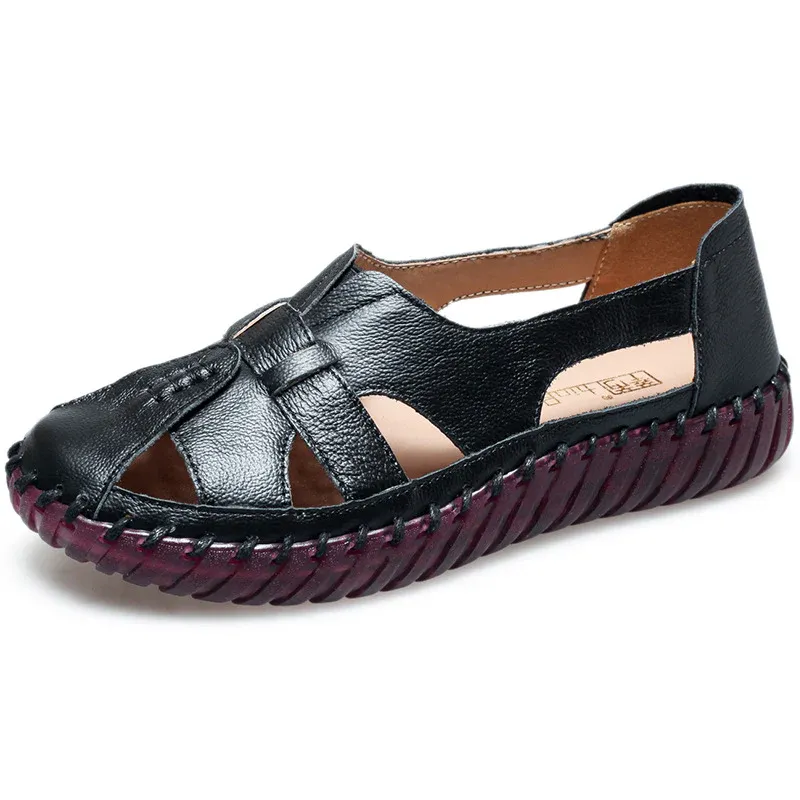 Hand Stitched Leather Comfort Sandals