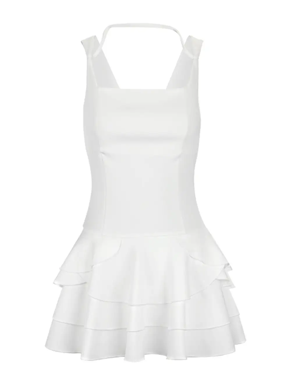 Finish Ruffle Mini Dress