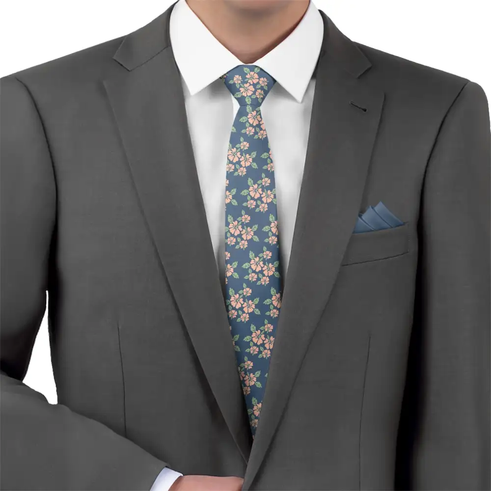 Elegant Floral Theme Necktie
