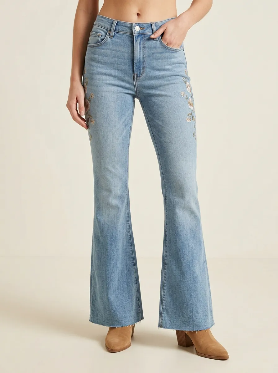 Relaxed Mid Rise Denim Jeans