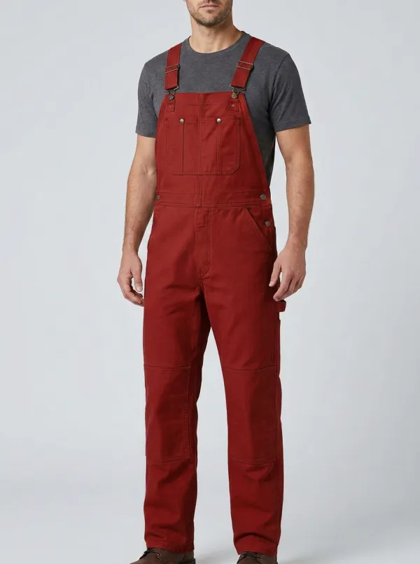 Men's Modern Canvas Bib Work Overalls