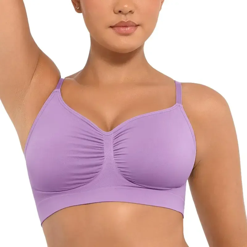 Women's Wireless Sculpt Bra Comfort Bralettes No Underwire Unlined Cami Bra