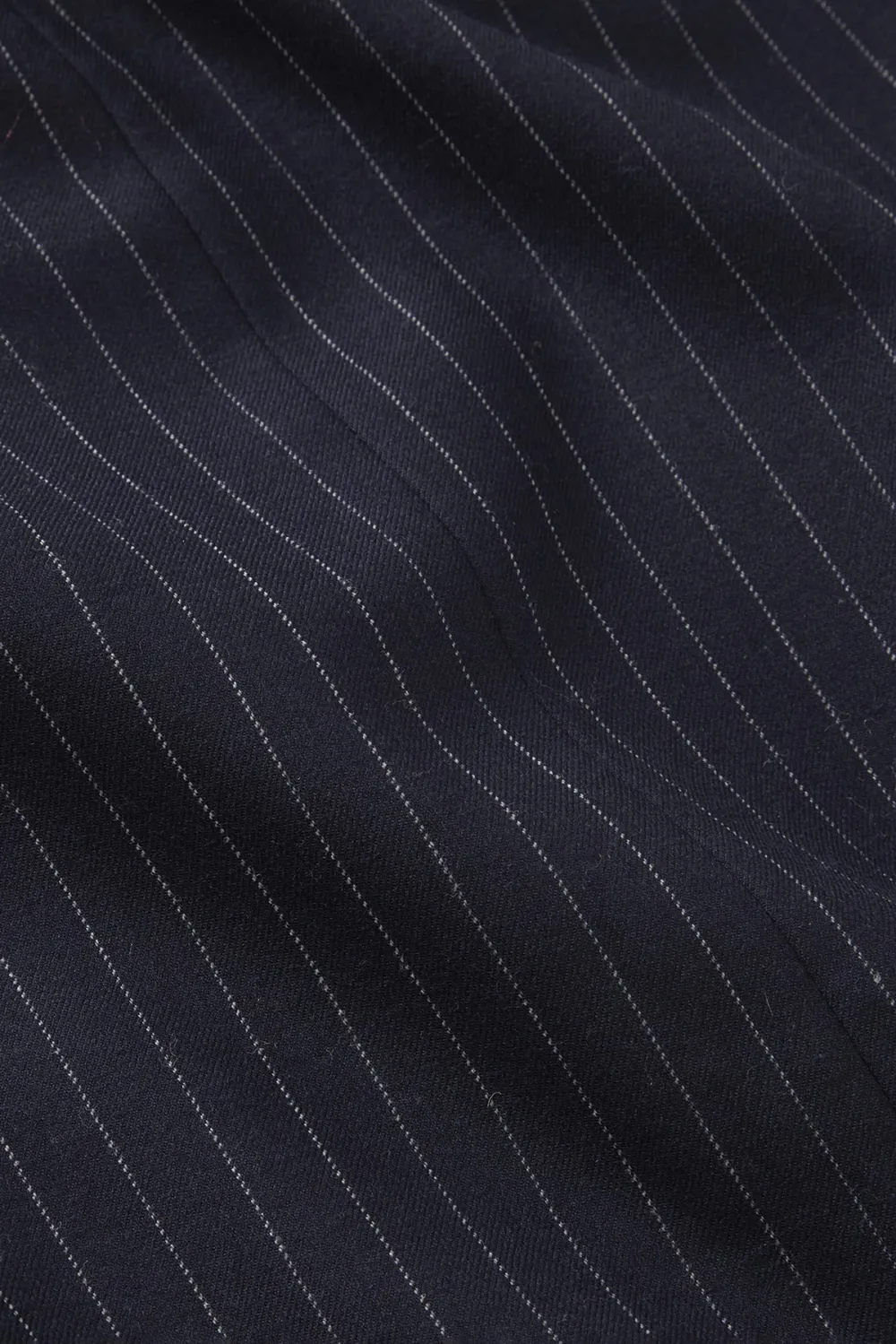 Pinstripe Split Hem Midi Skirt