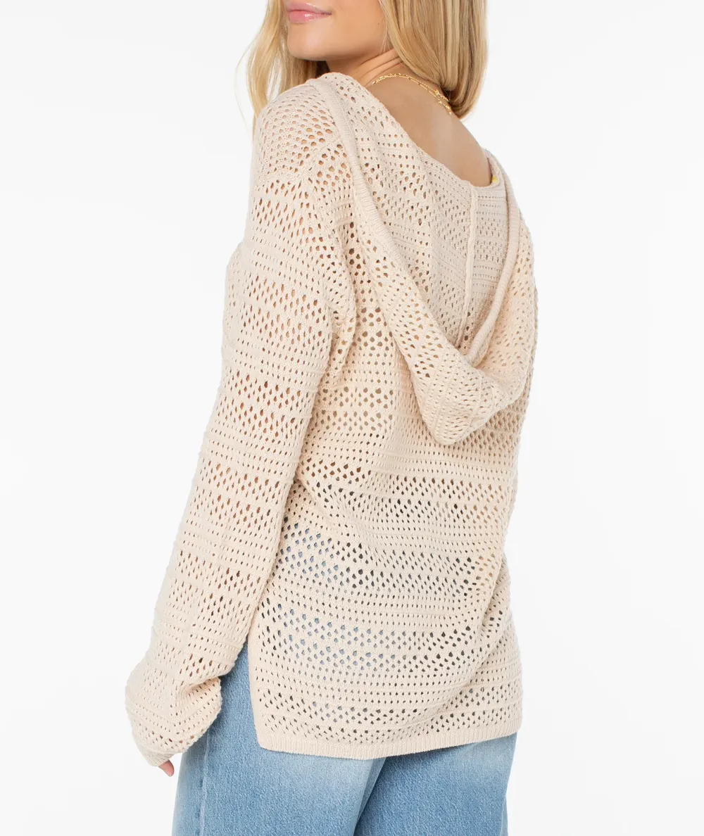 Knitted Sweater With Split Hem