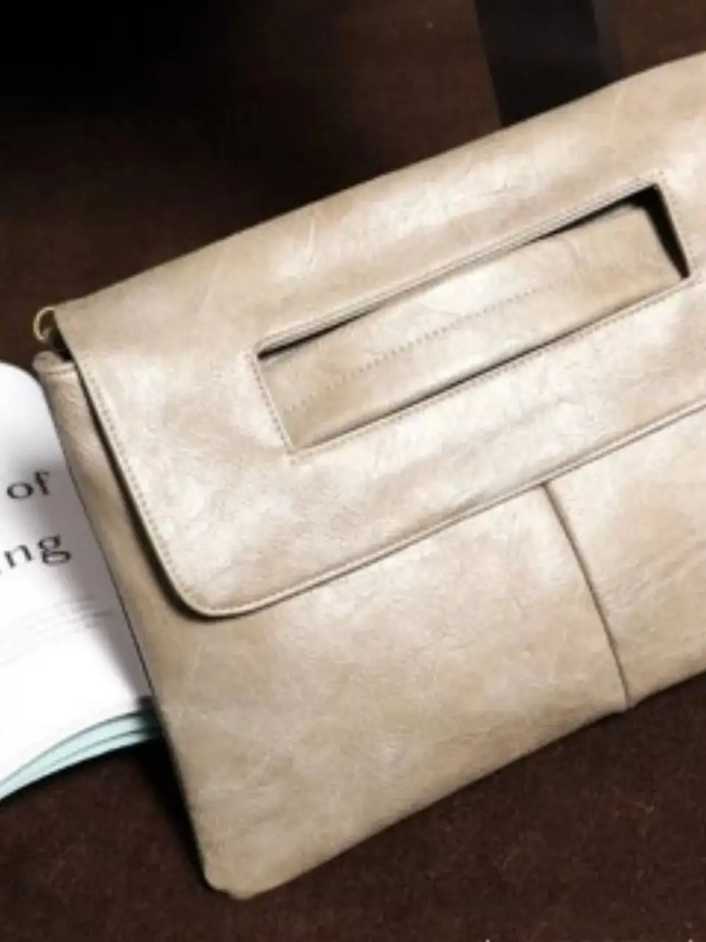 PU Leather Square Crossbody Bag