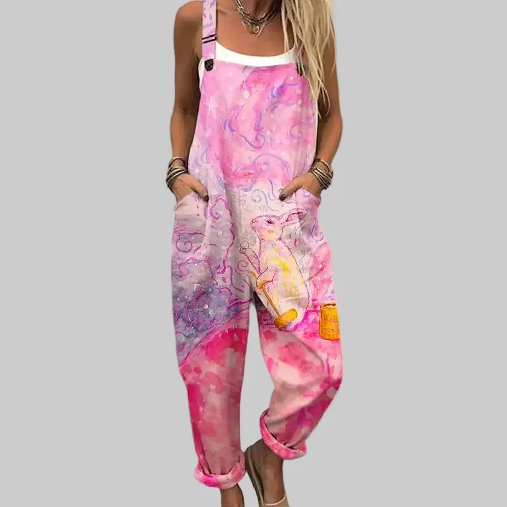 Easy Fit Floral Relaxed Jumpsuit
