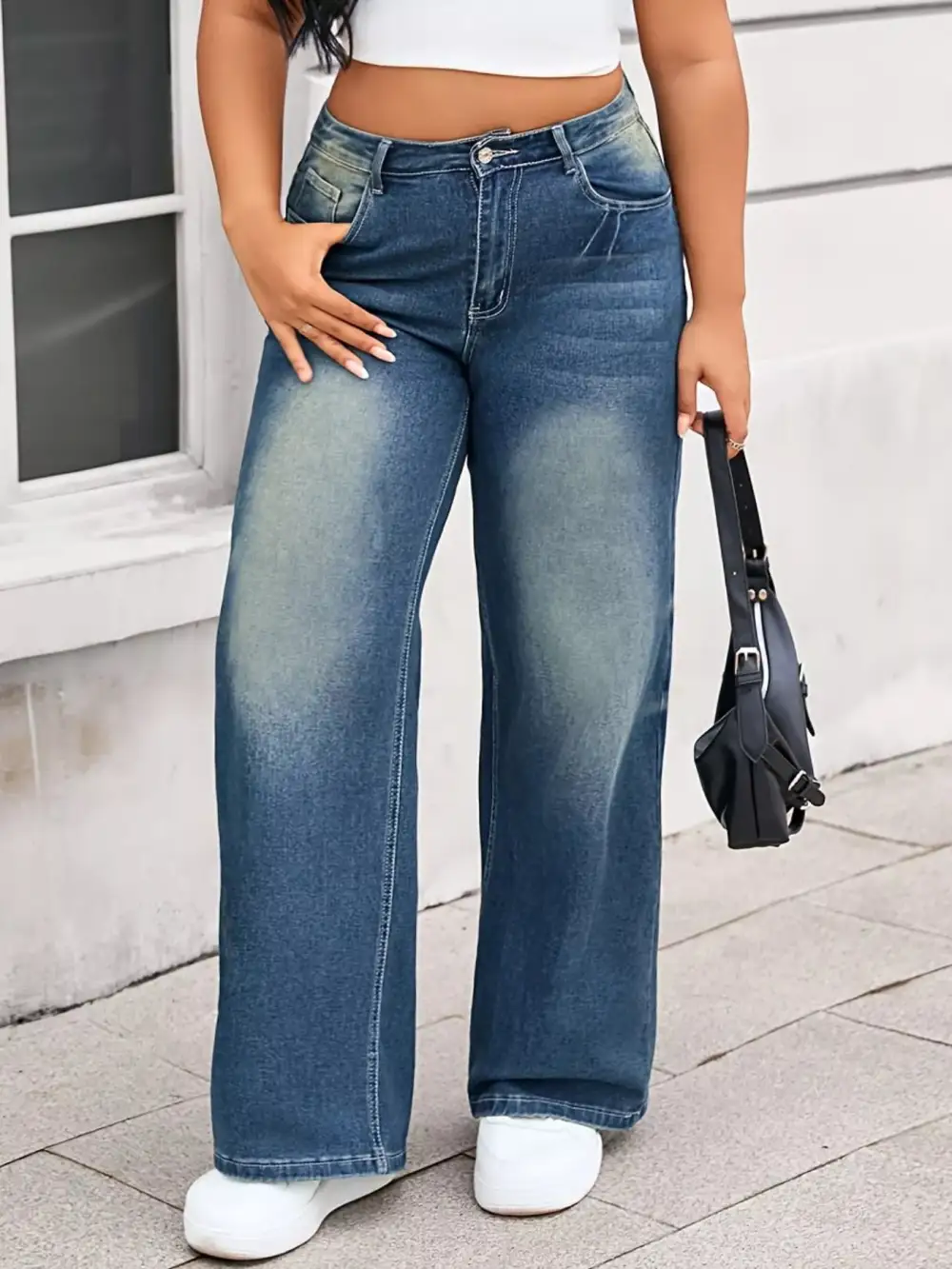 Smooth Loose Fit Denim Jeans