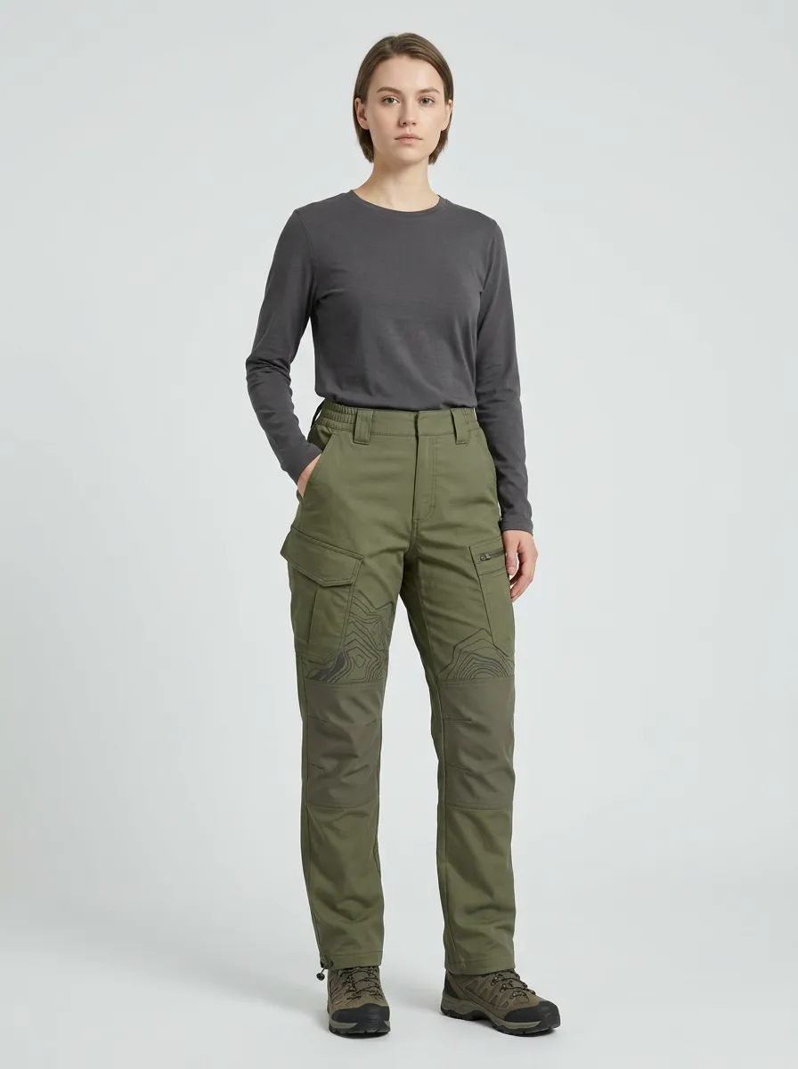 Unisex Field Topographic Map Tactical Work Pants
