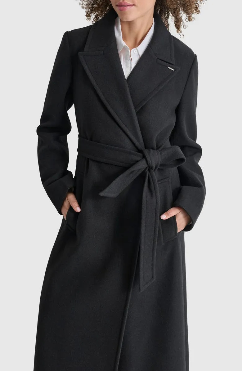 Tie Belt Long Coat