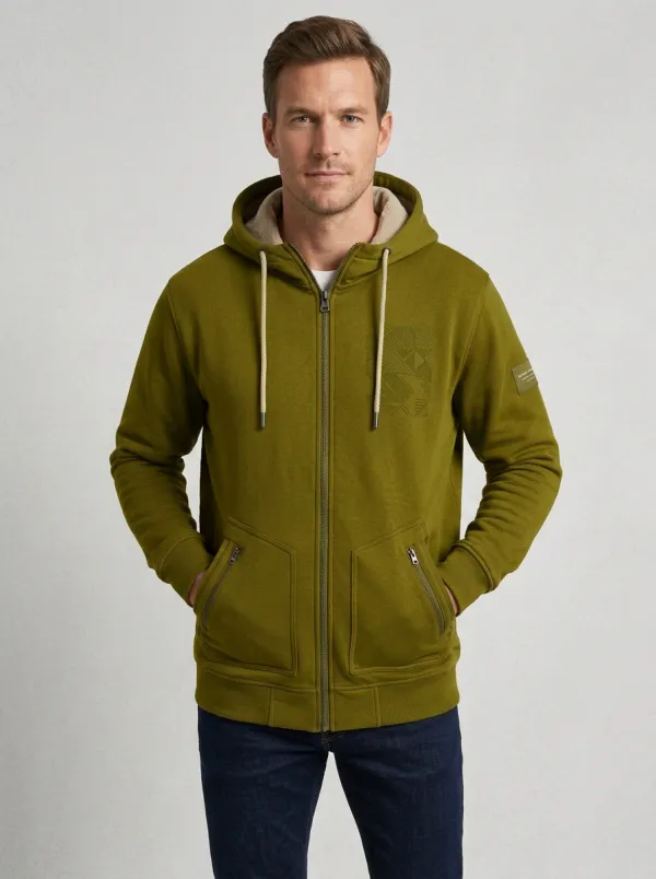 Urban Geometric Zip-Up Sport Look Men's Sport Jacket