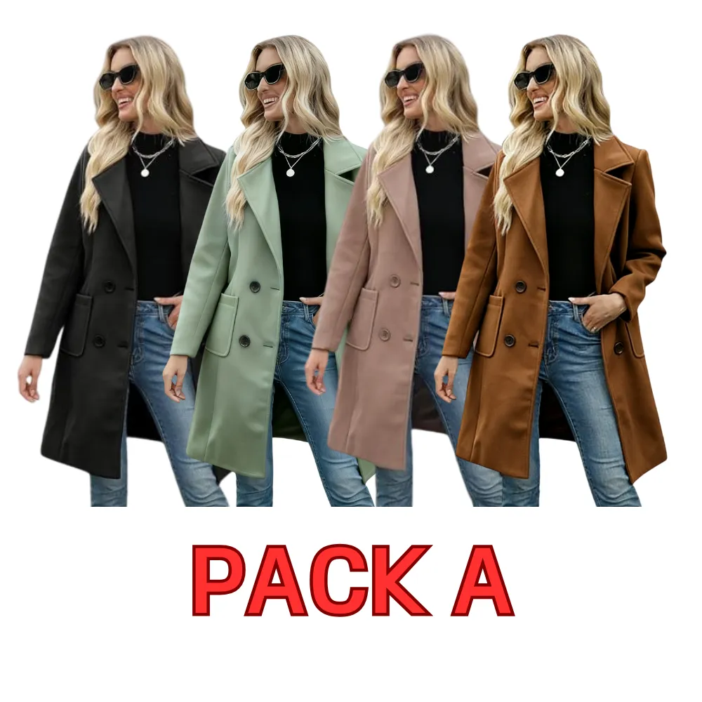 Wool-Blend Camel Coat