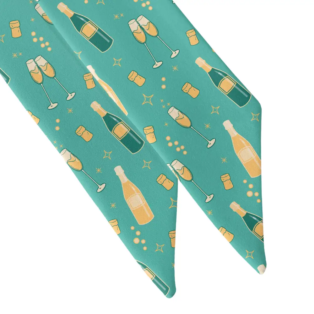 Champagne Novelty Hair Scarf