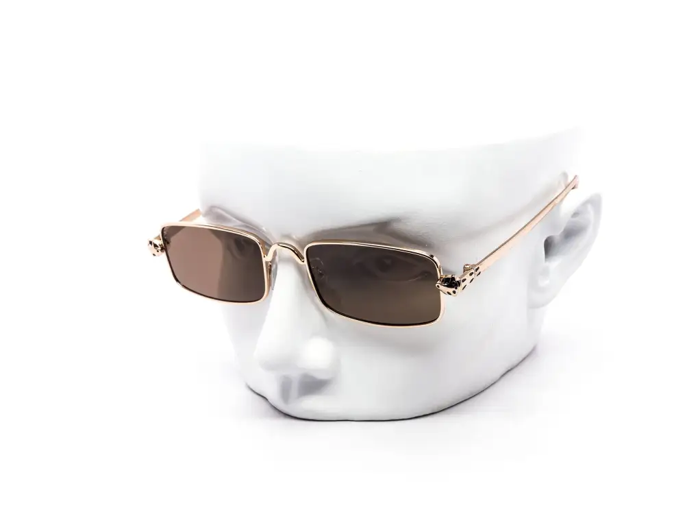 12-Pack Slim Metal Rectangle Sunglasses