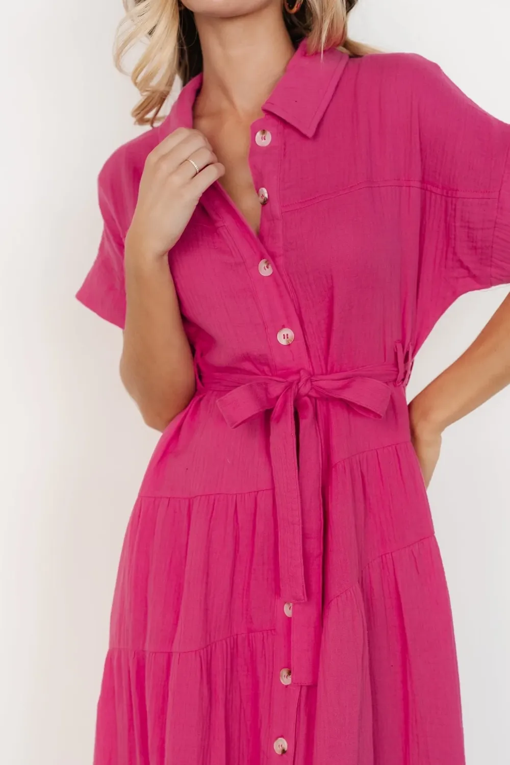 Universal Commuting Lace High-Waisted Dress
