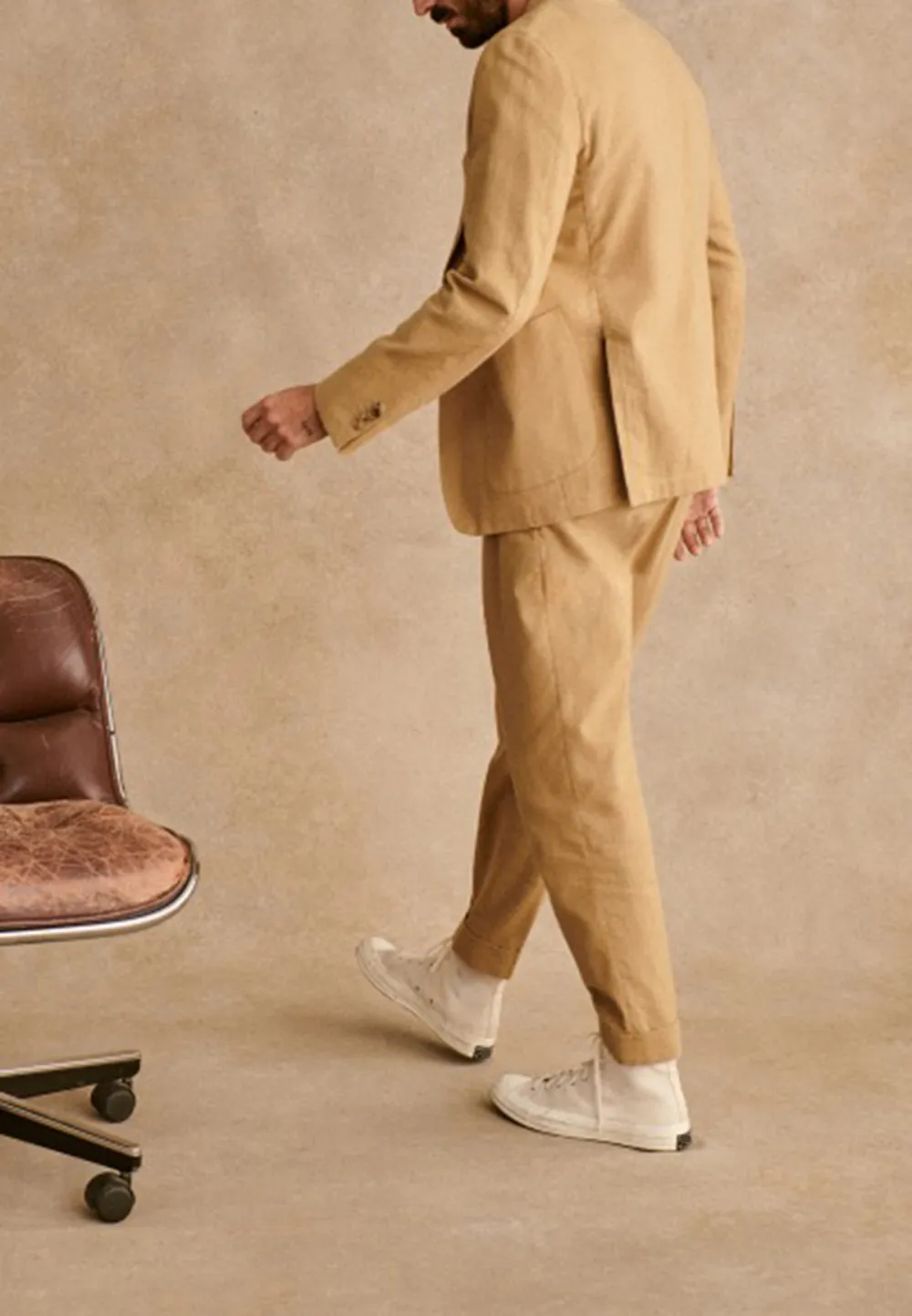 Casual Style Jacket-Sand