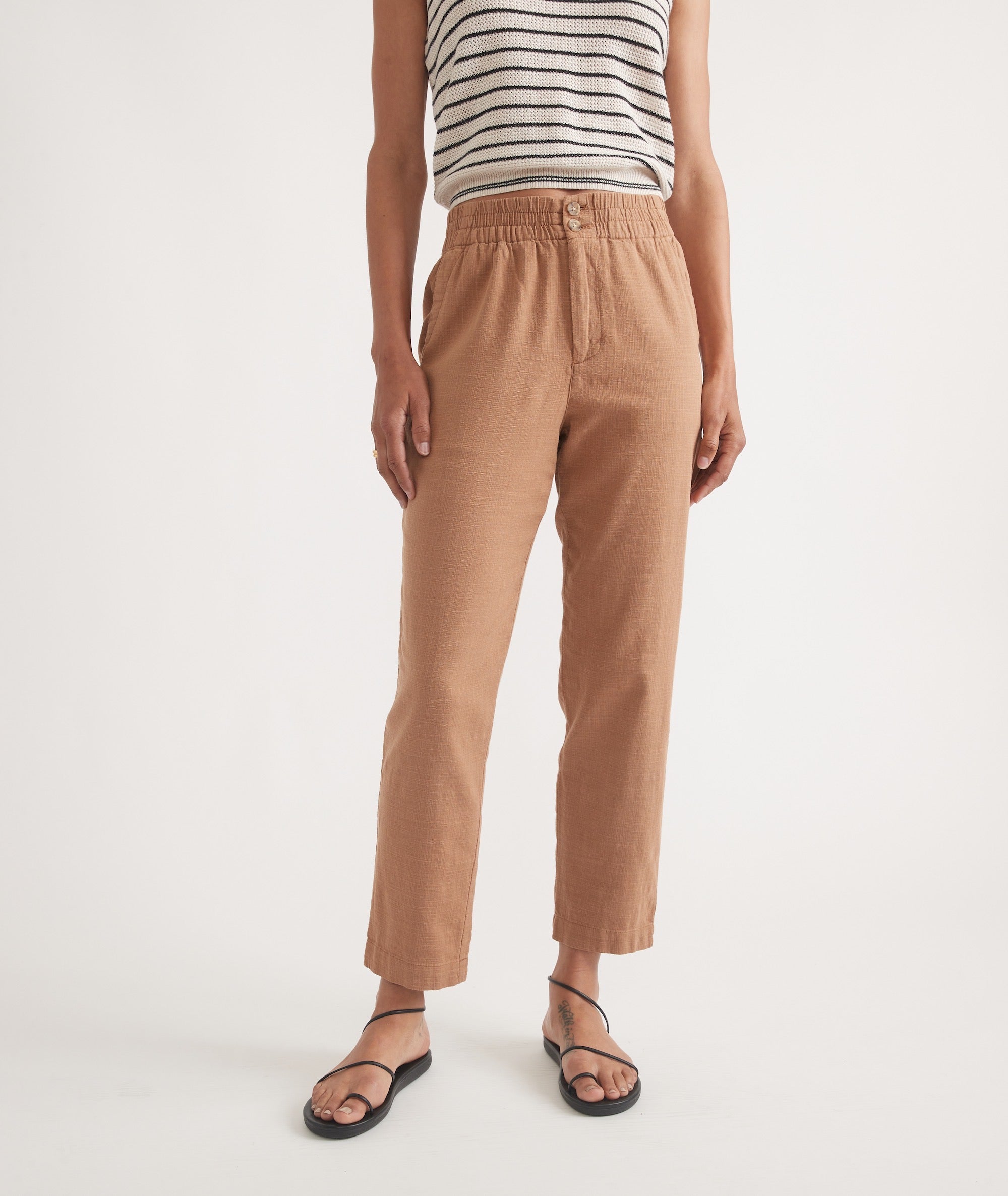 Desert Hue Cropped Trousers