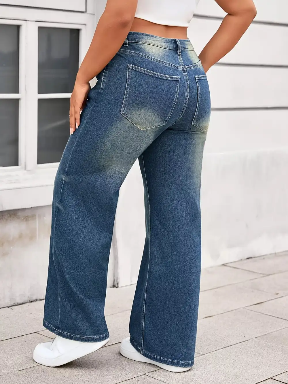 Smooth Loose Fit Denim Jeans