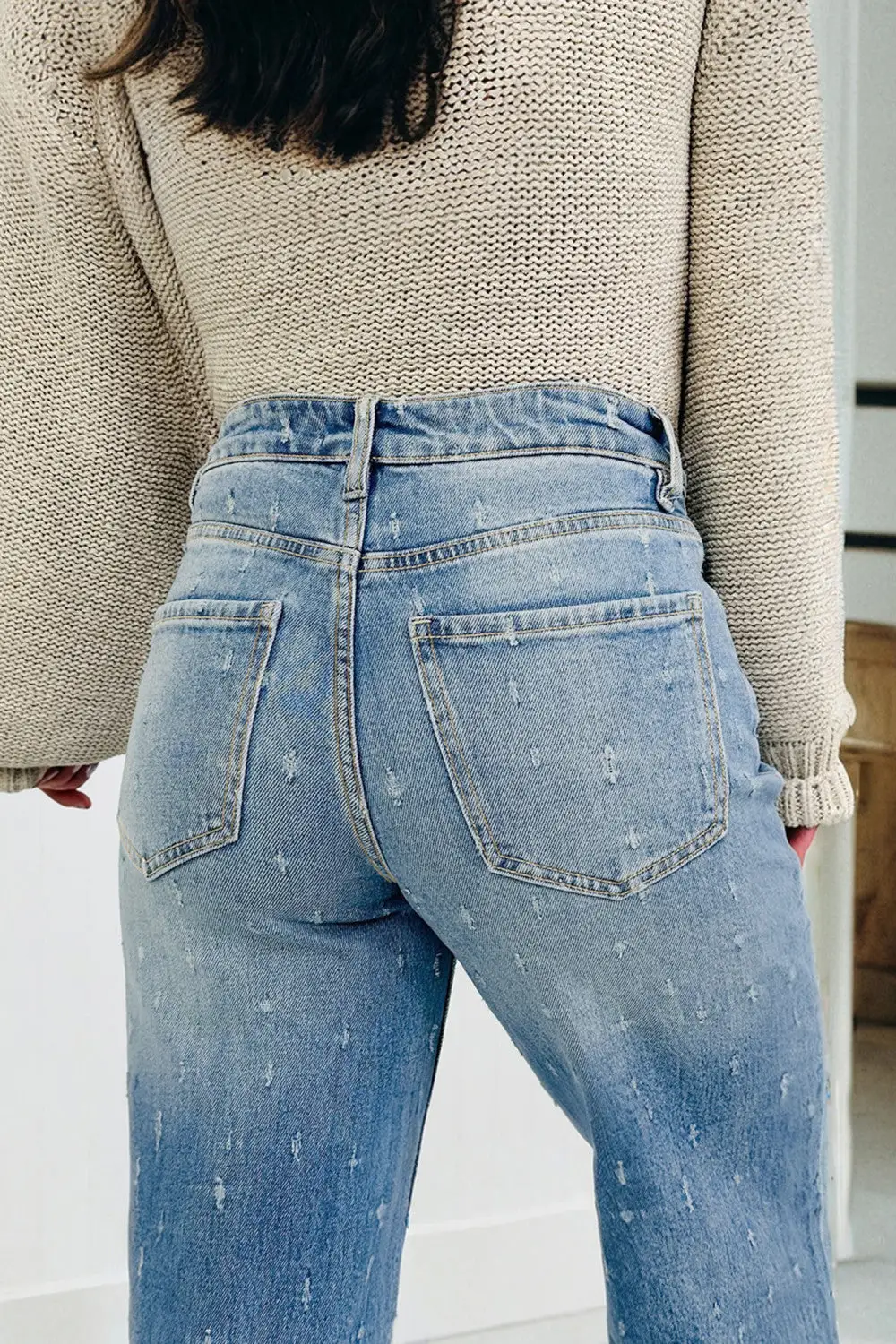 Raw Hem Jeans
