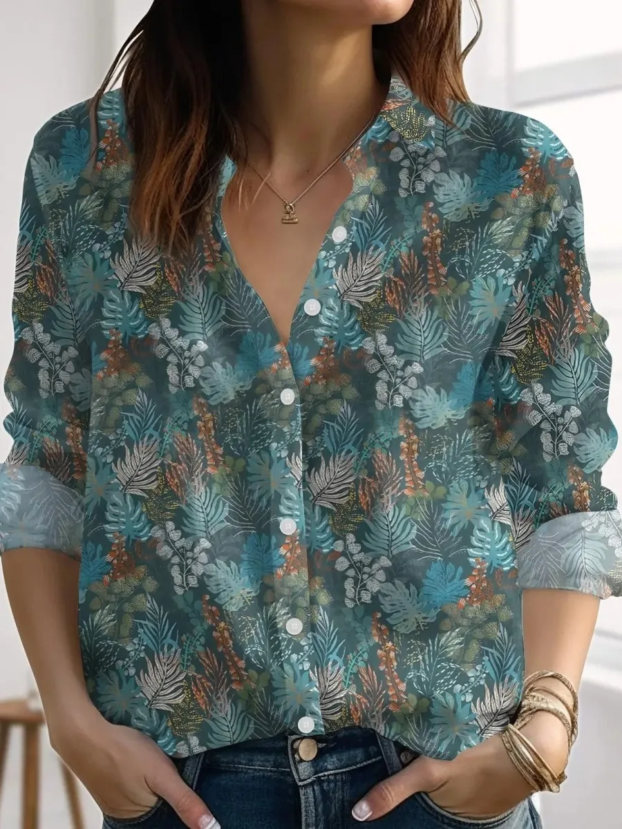 Retro Jungle Leaf Shirt