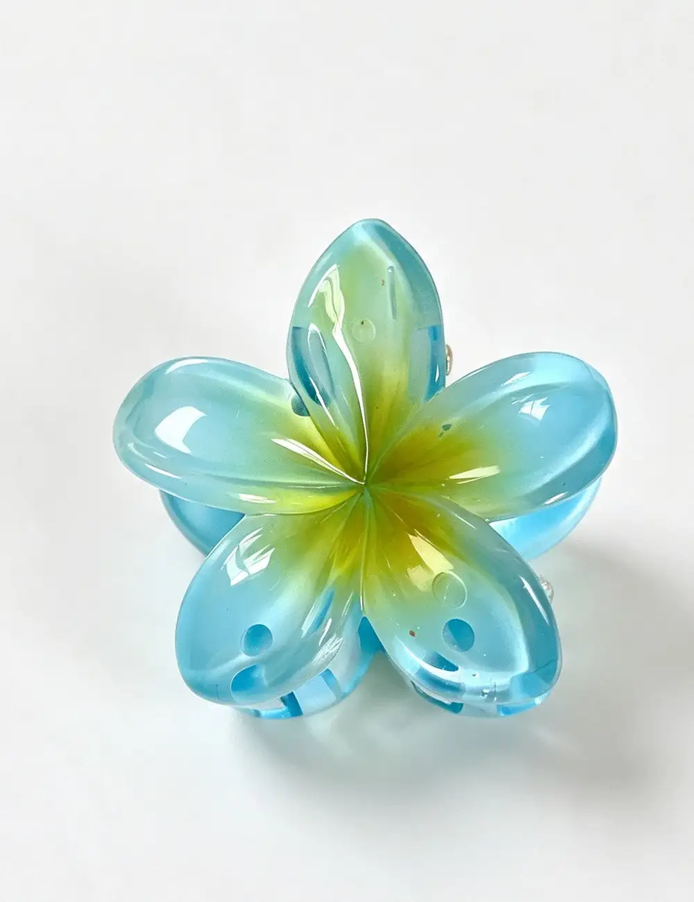 Plumeria Flower Shape Mini Hair Hair Claw Clip