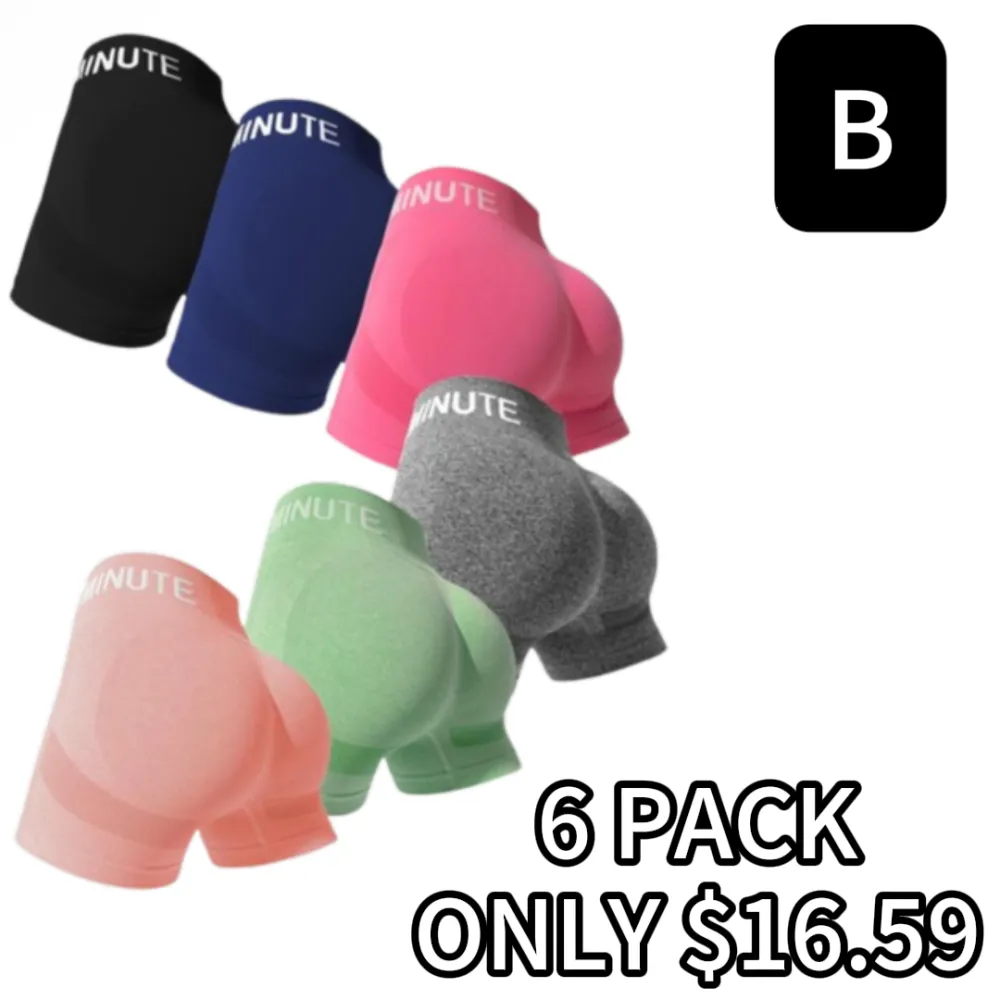 Women's Letter Print High Waist Gym Shorts