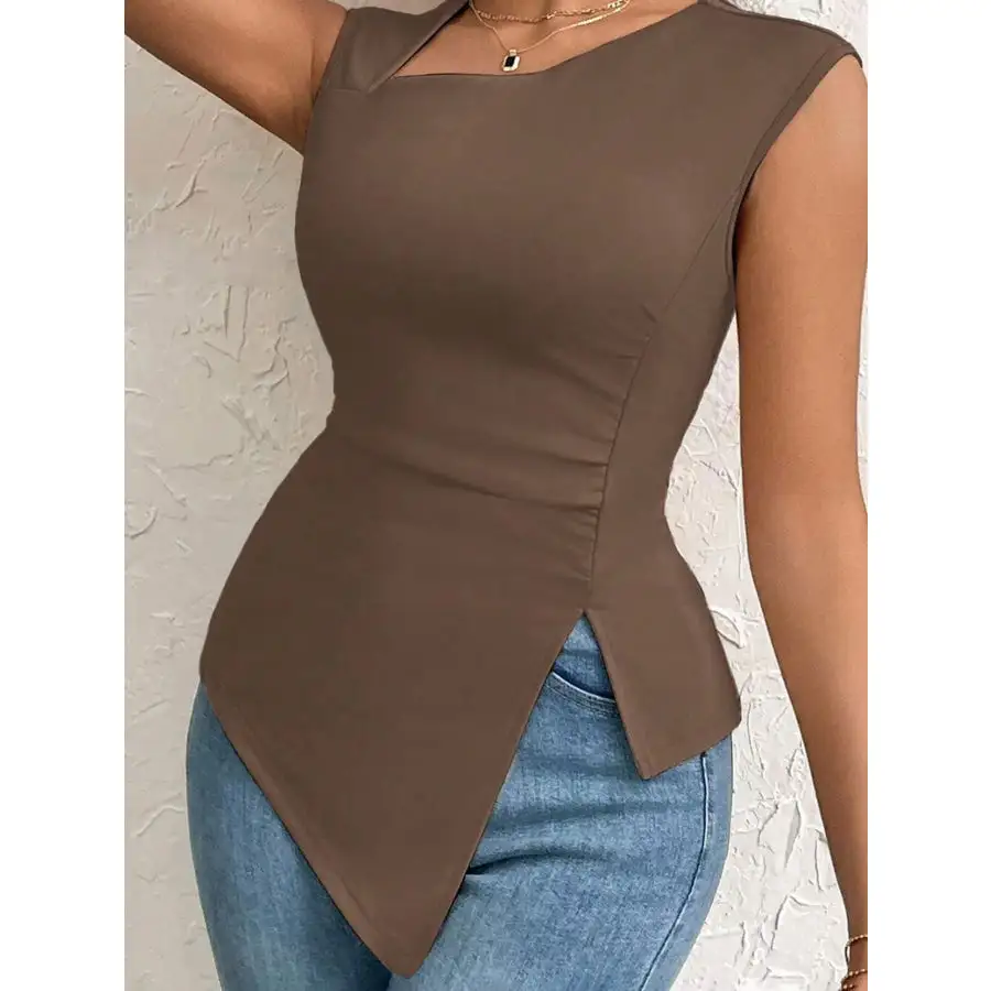 Slit Asymmetrical Tank Top