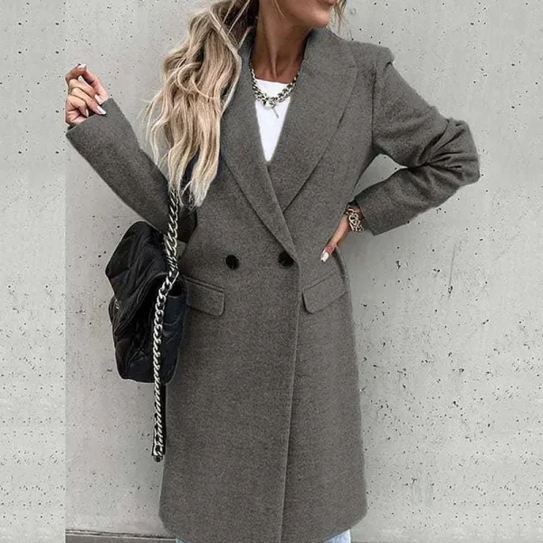Classic Winter Coat With Lapels
