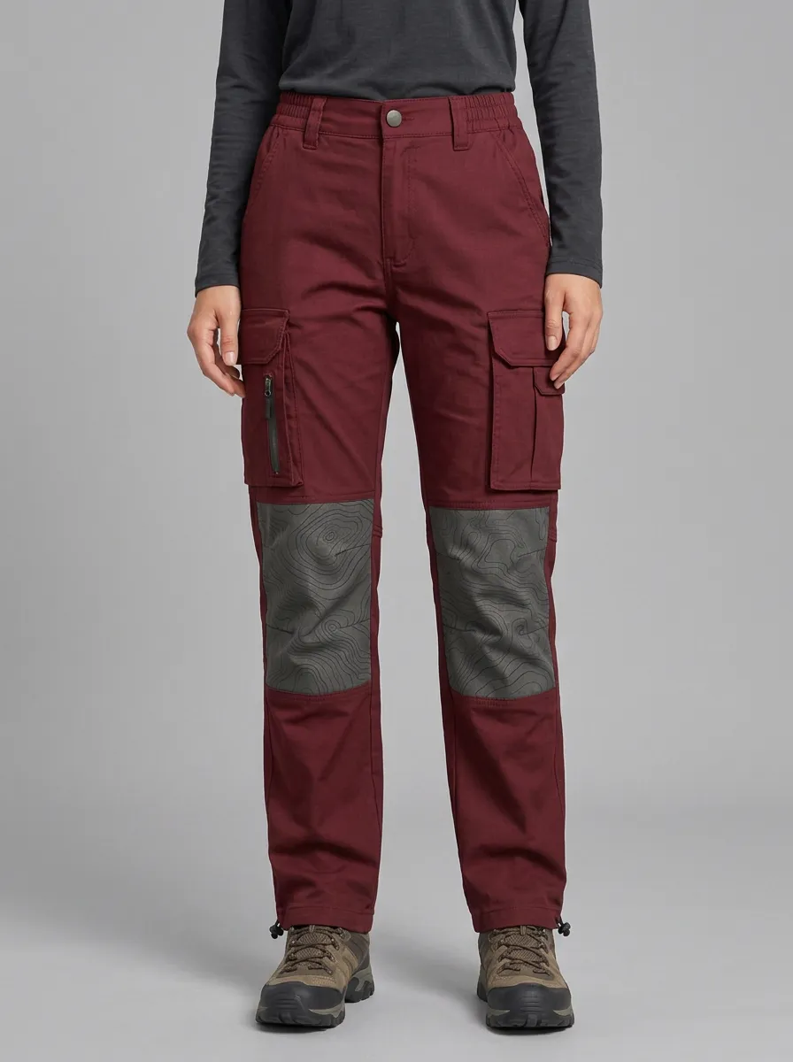 Outdoor Topographic Pattern Tactical Cargo Pants