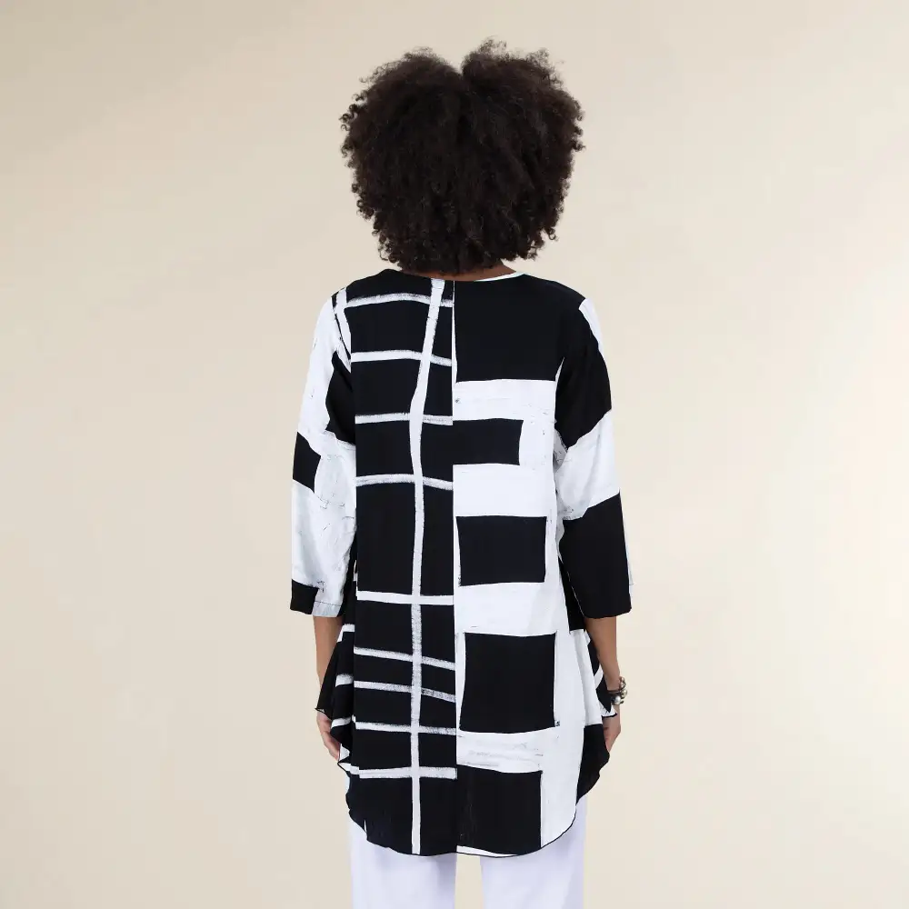 Patterned Popover Tunic