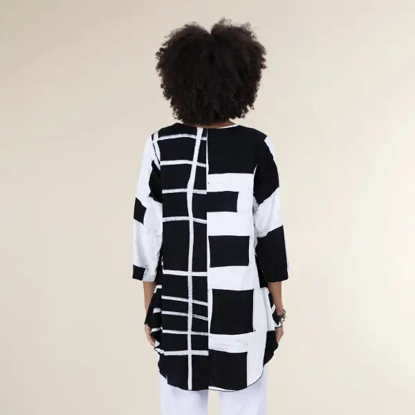 Patterned Popover Tunic