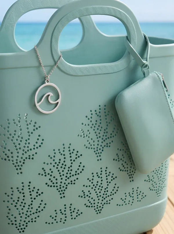 Poolside Leisure Perforated Tote Bag