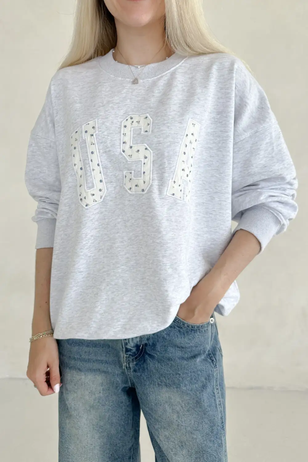 Smooth Fit Soft Embroidered Sweatshirt