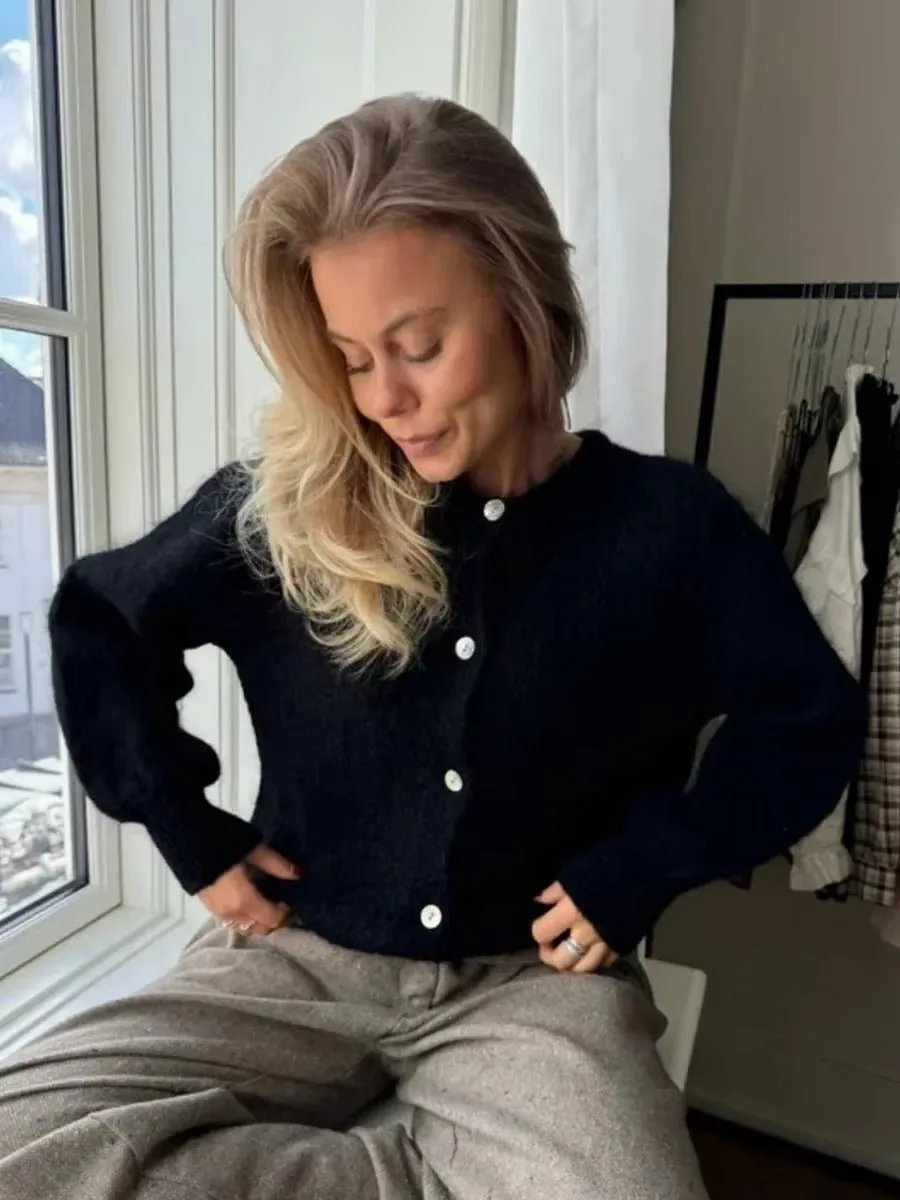 Modern Knit Long Sleeve Cardigan
