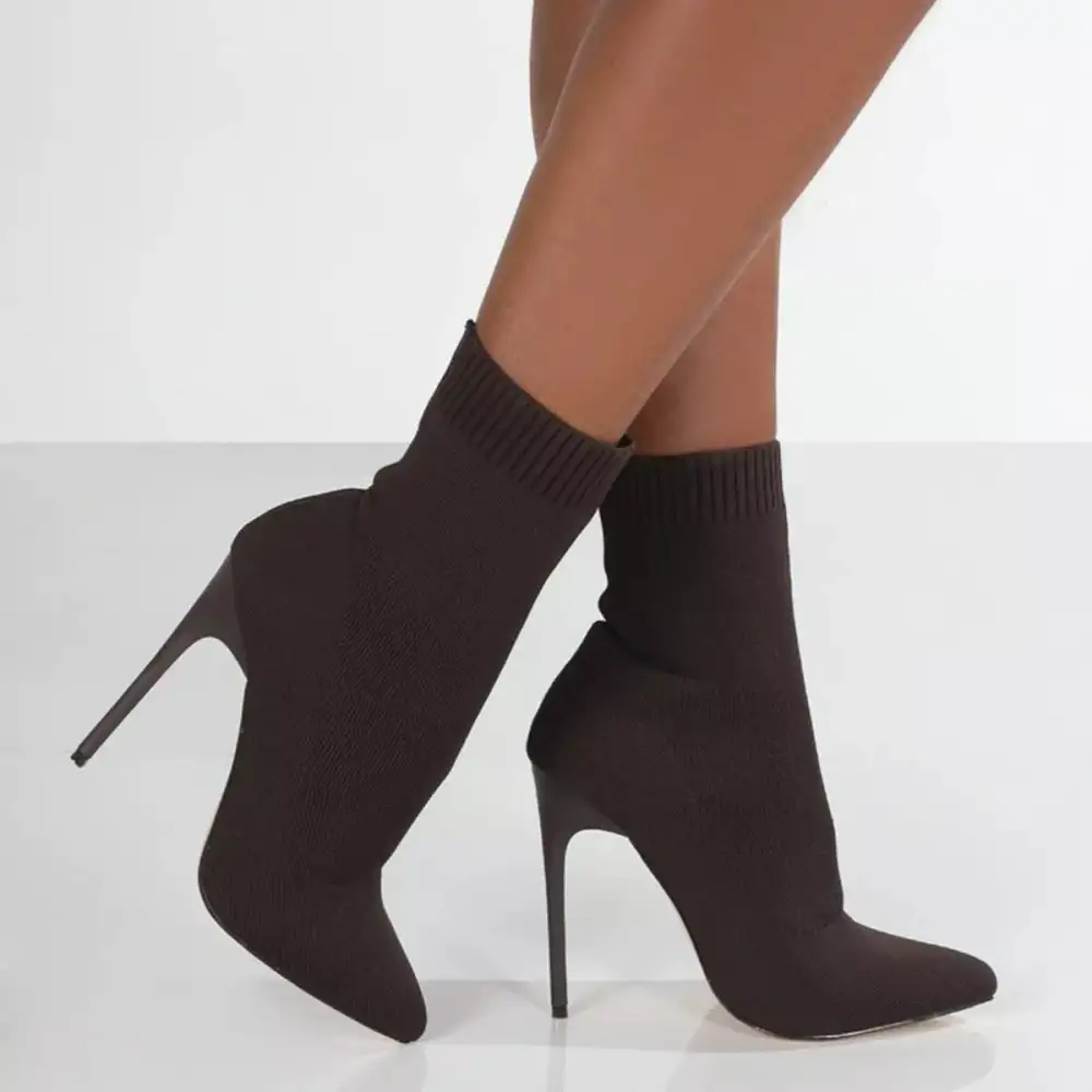 Relaxed Point Toe Stiletto Boots