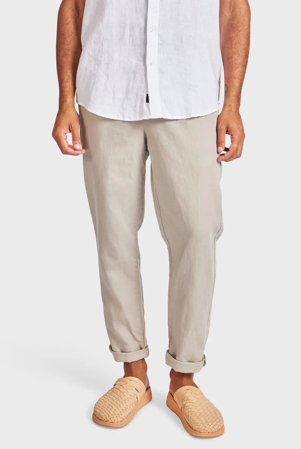Cotton Drawstring Beach Trousers