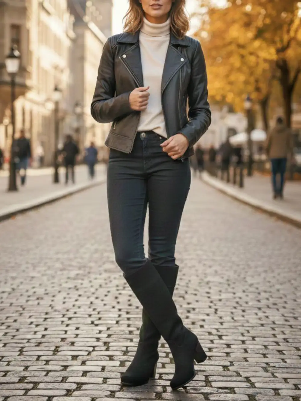 Women's Clean Modern Water Resistant Tall Riding Boots