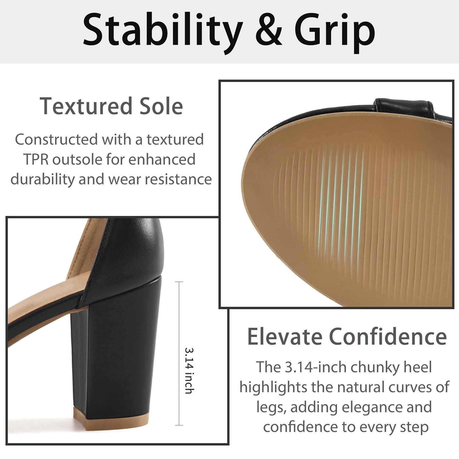 Alessia Bow Chunky Heel Sandals