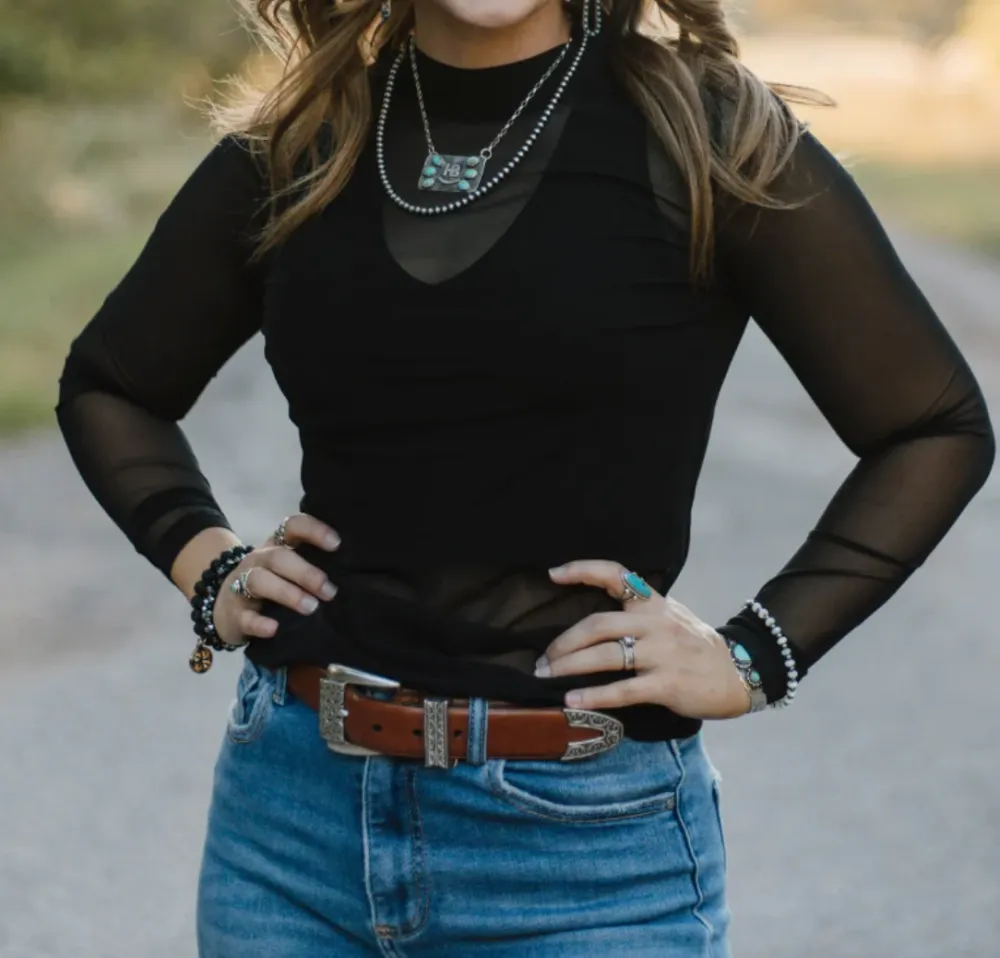 Boutique Everyday Mesh Top