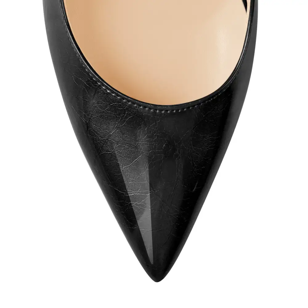 Sleek Pointed Toe Stiletto Ankle Strap Pumps