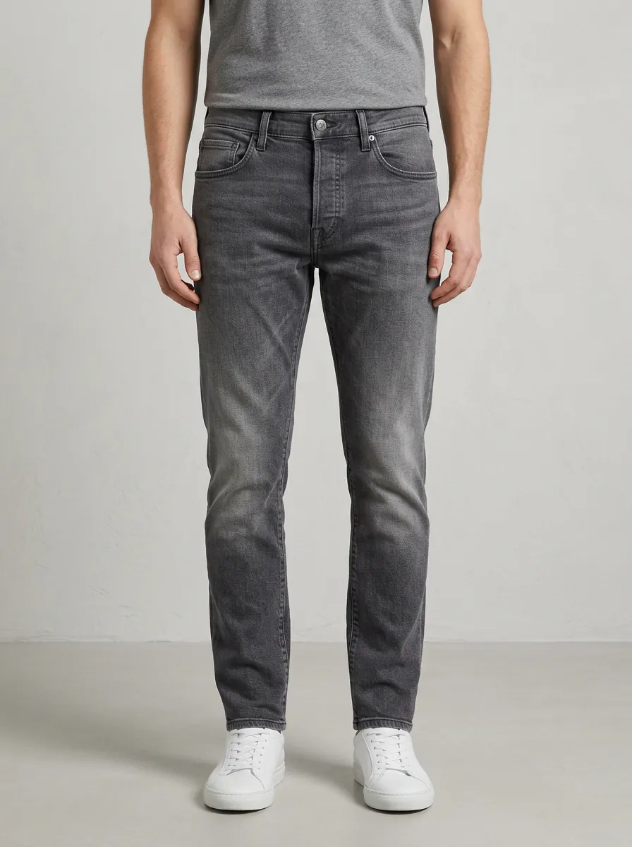 Washed Slim Fit Jeans