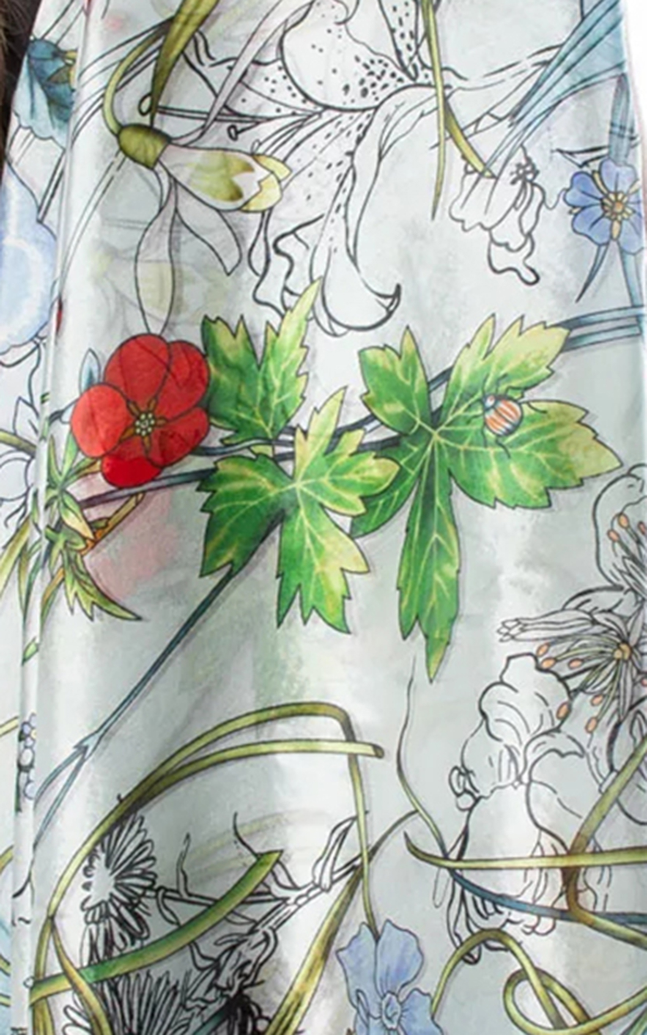 French Elegance Satin Drape Women's Scarf