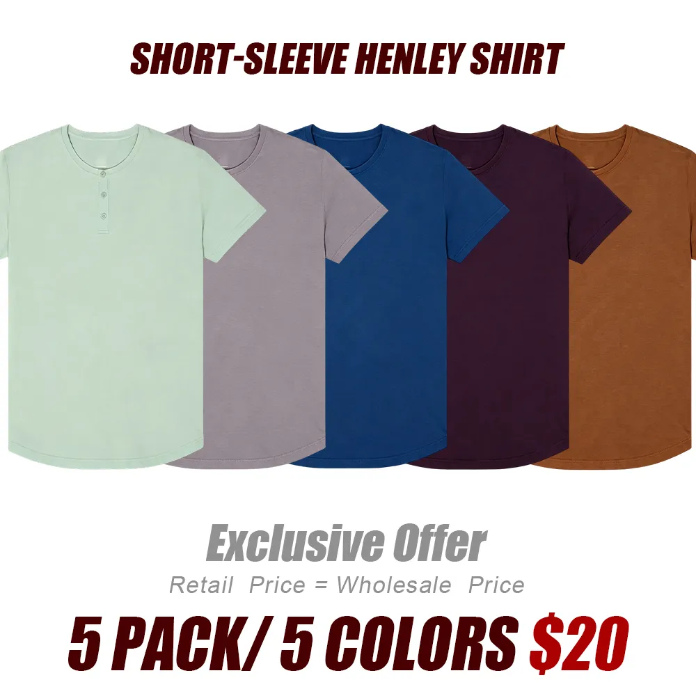 🛒 90% OFF NOW!2026 New Men's Henley Drop-Cut