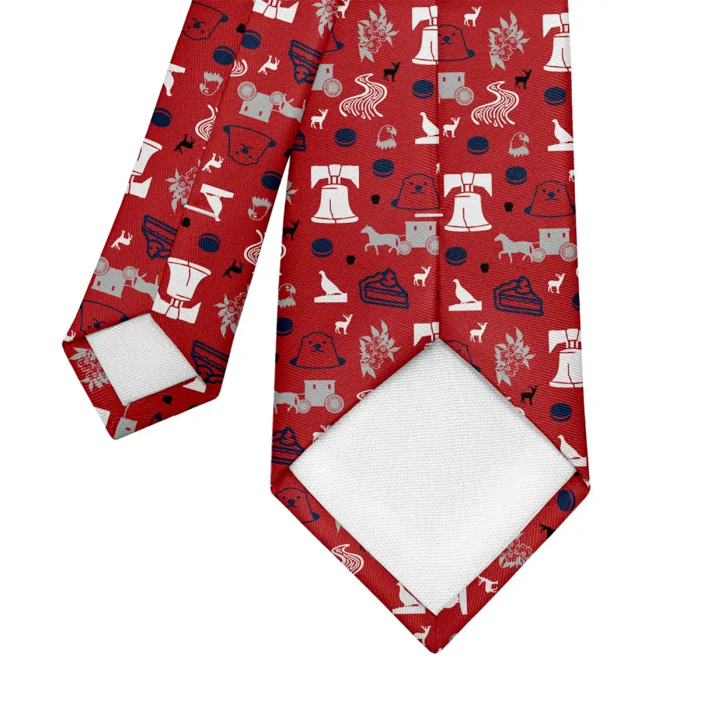 Timeless Heritage Emblem Pattern Necktie