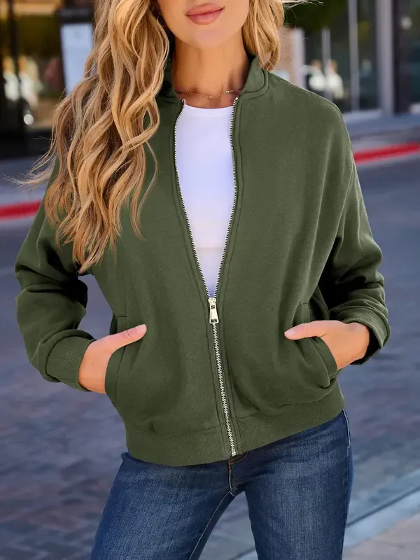 Women's Zipper Sweatshirt Jacket