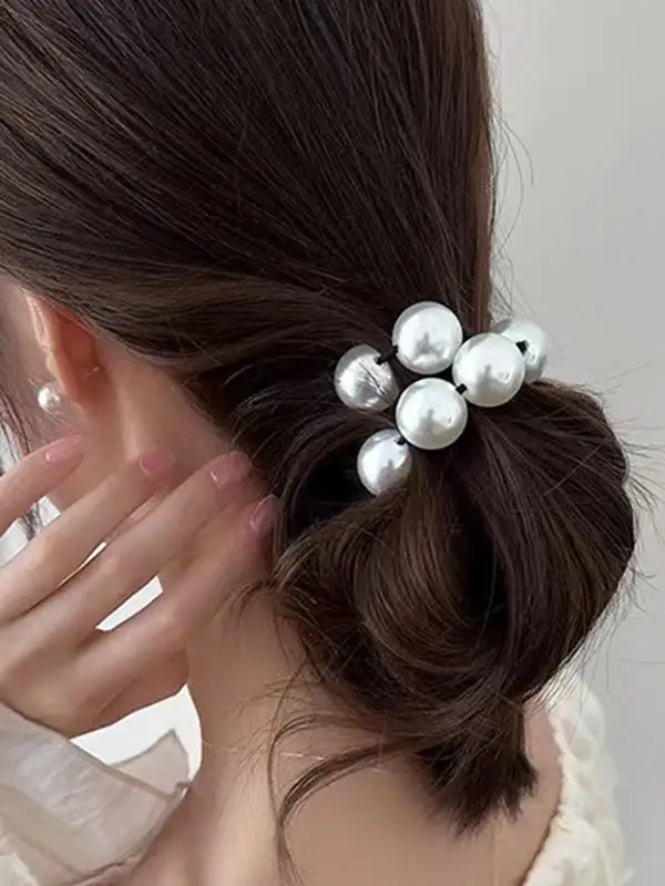 Beaded Stretch Ponytail Holder