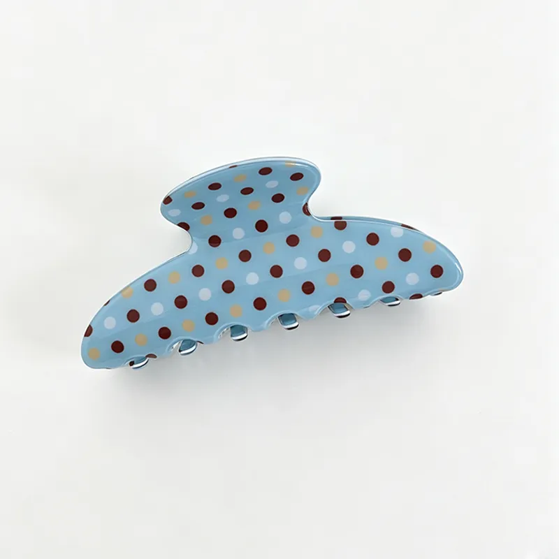 Polka Dot Mixed Hair Hair Claw Clip